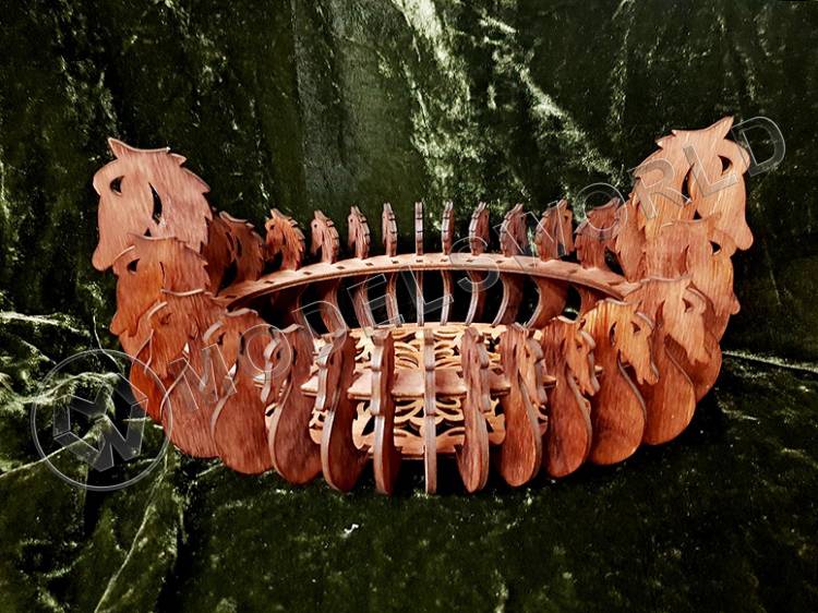 Конфетница  "Лошади" - фото 1