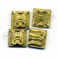 Декоративный элемент, сирена, 12 мм, металл 1 шт.