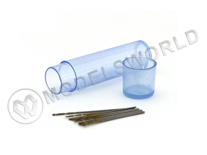 Мини-сверло JAS, HSS 6542 (M2), без покрытия, d 0.4 мм, 10 шт - фото 1