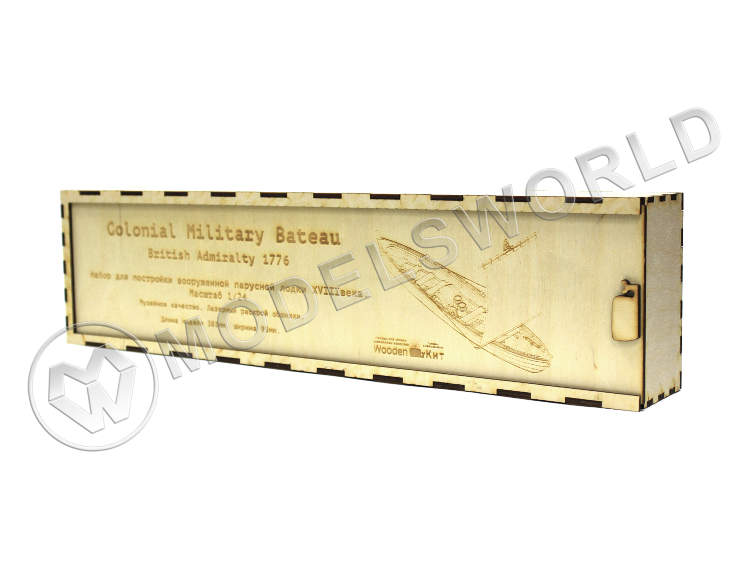Набор для постройки модели Бато, Парусное вооруженное судно XVIII века. Масштаб 1:24 - фото 1