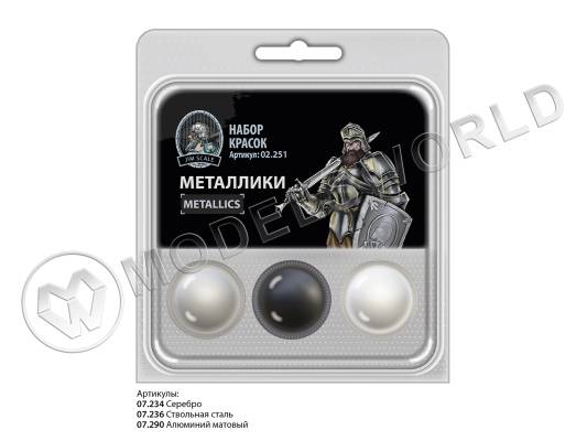 Набор спиртовых красок Jim Scale "Металлики"