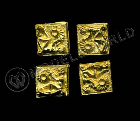 Декоративный элемент, сидящий человек, 12 мм, металл 1 шт.