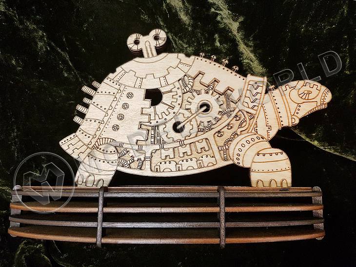 Стимпанк-черепаха на подставке - фото 1