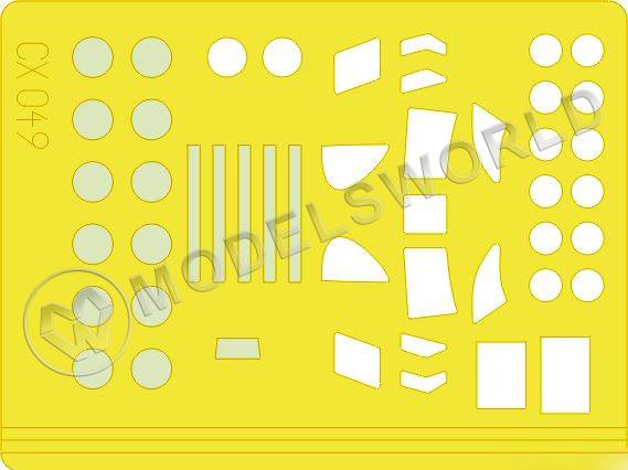 Набор окрасочных масок на вертолет MH-47E Chinook, Revell. Масштаб 1:72 - фото 1