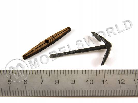 Якорь русский с деревянным штоком, 40 мм, 2 шт