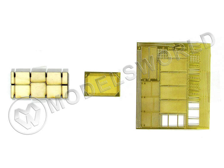 Фототравление сетки МТО для Т-14 "Армата", Звезда. Масштаб 1:35 - фото 1