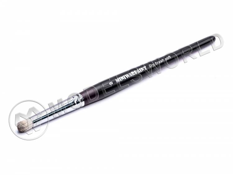 Кисть MiniWarPaint серия Drybrush Soft №8 - фото 1