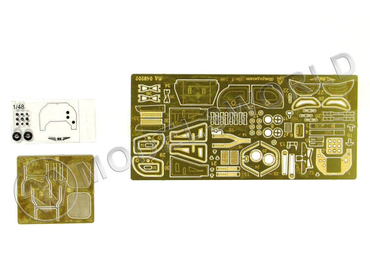 Фототравление для модели Як-3, Звезда. Масштаб 1:48 - фото 1