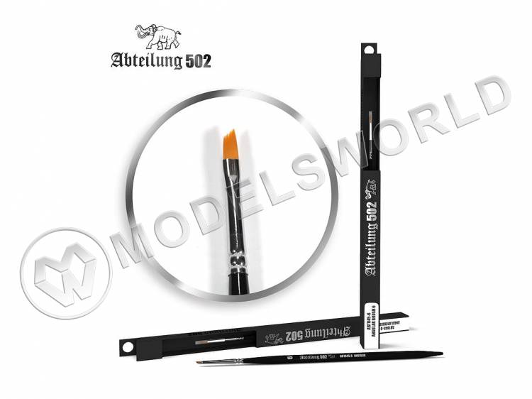 Кисть ретушная (скошенная) Abteilung 502 №6 - фото 1