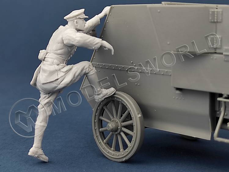 Фигура члена экипажа канадской мотопулеметной бригады №2. Масштаб 1:35 - фото 1