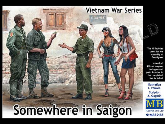 Фигуры из серии войны во Вьетнаме "Где-то в Сайгоне". Масштаб 1:35