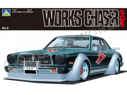 Склеиваемая пластиковая модель Toyota Chaser The Hawk of Works No.3. Масштаб 1:24