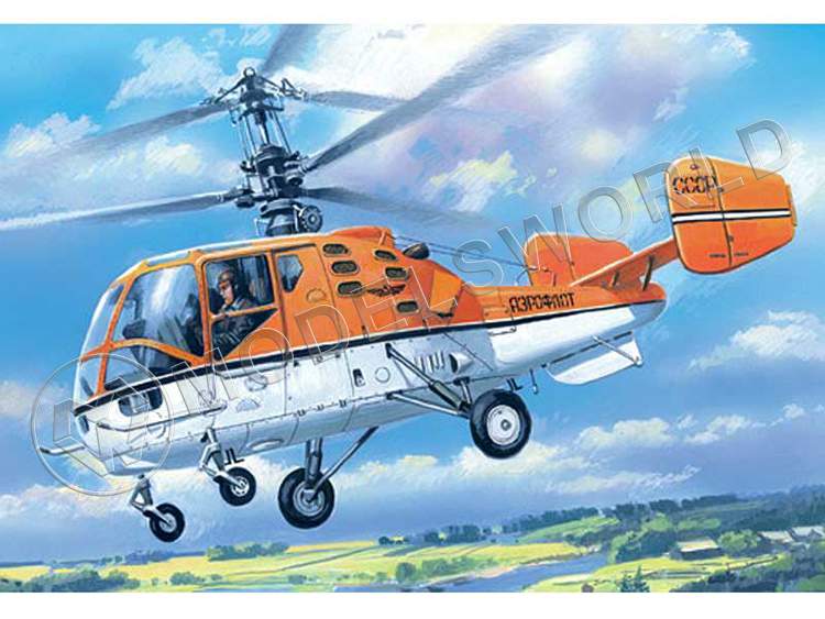 EE-72145-01_s.jpg Склеиваемая пластиковая модель Вертолет Ка-15М. Масштаб 1:72 - фото 1