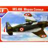 Склеиваемая пластиковая модель Самолет MS.406 Моран Солнье. Масштаб 1:72