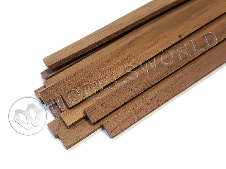 Рейка 5.0х6.0x500 мм, орех, 1 шт - фото 1