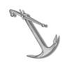 Адмиралтейский якорь, металл, 30 мм