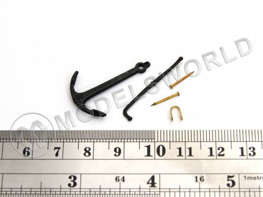 Адмиралтейский якорь, металл, 30 мм