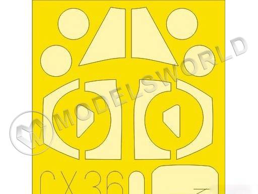 Набор окрасочных масок для Vampire T.11, Airfix. Масштаб 1:72