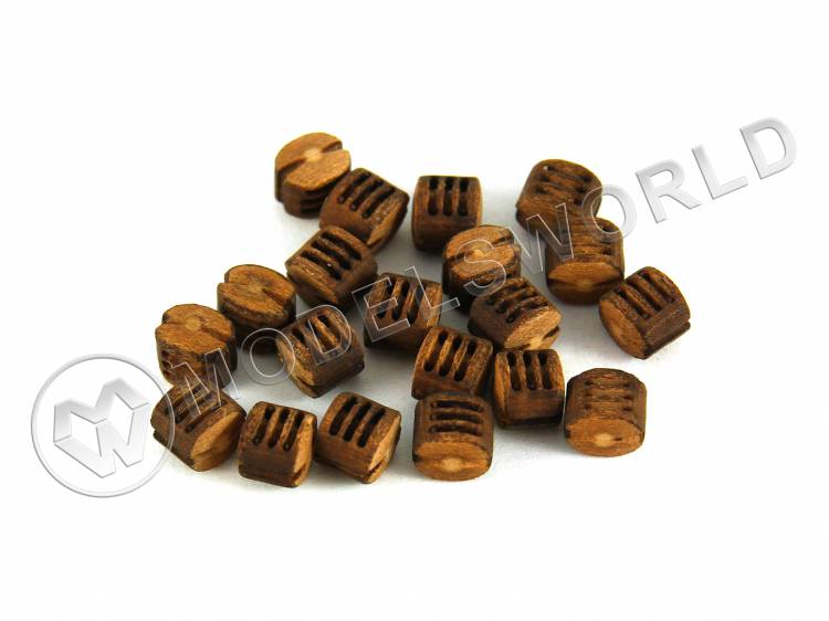 Блок трехшкивный 3 мм, груша, 10 шт - фото 1