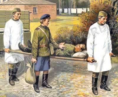 ICM-35551_s.jpg Фигуры Советский медицинский персонал, IIМВ. Масштаб 1:35 - фото 1