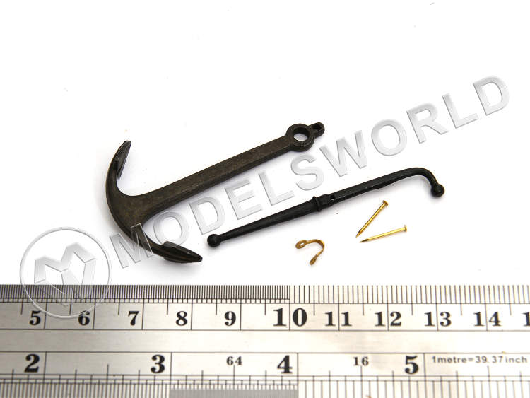 Адмиралтейский якорь, металл, 50 мм - фото 1