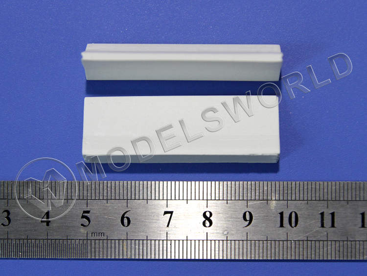 Блоки дорожных разграждений (отбойники) прямые, 5 шт. Масштаб 1:72 - фото 1