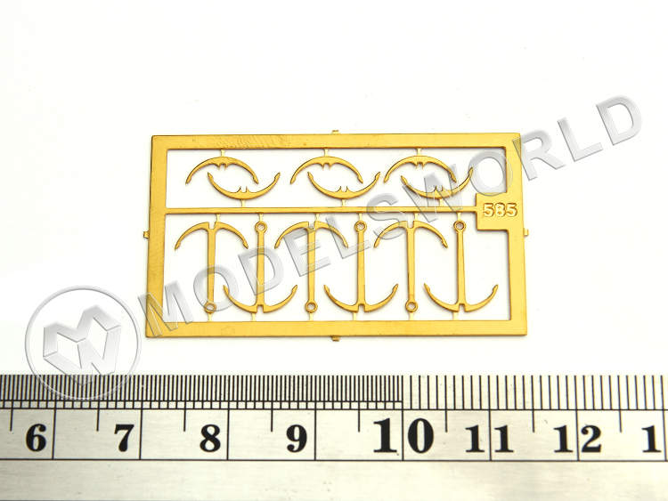 Якорь-кошка, Латунь, 11 мм, 6 шт - фото 1