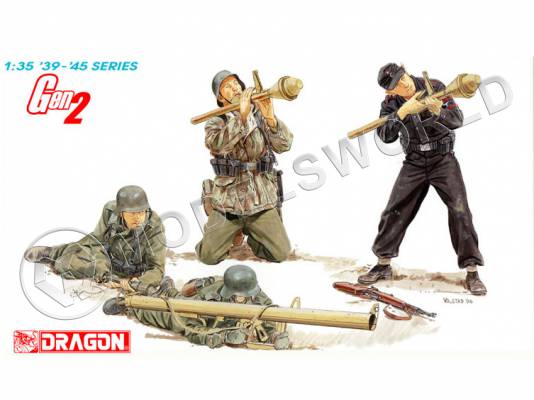 Фигуры солдат Немецкие истребители танков, Восточный фронт. Масштаб 1:35