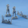 Фигуры смоляные экипаж советского танка или бронеавтомобиля 1939-1942 гг. Масштаб 1:35
