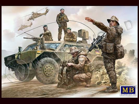 Фигуры Бундесвер. Немецкие военнослужащие, наши дни. Масштаб 1:35