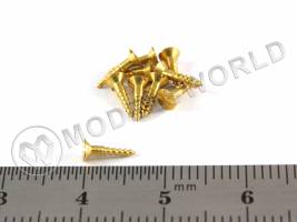 Шуруп, латунь, 7 мм, 10 шт