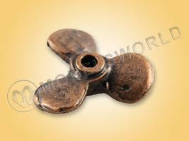 Винт трехлопастной левый, металл, 12 мм, 1 шт