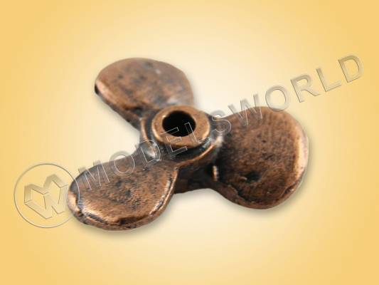 Винт трехлопастной левый, металл, 12 мм, 1 шт