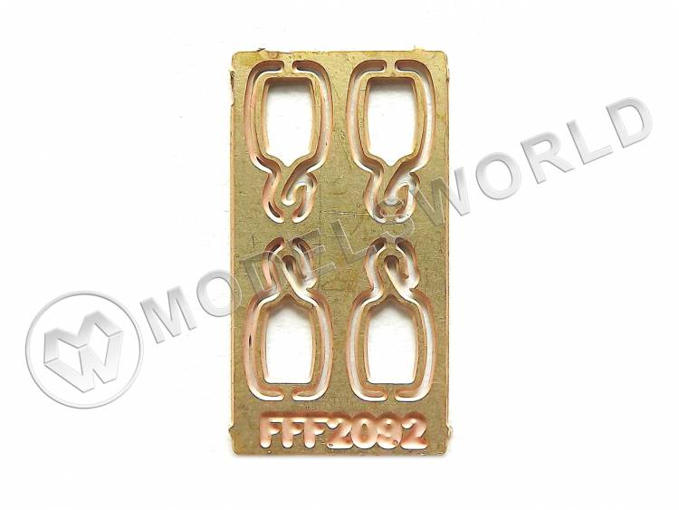 Строп с гаком для двушкивного блока 4 мм, 4 шт - фото 1