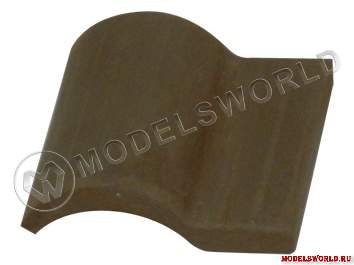 Черепица черная, масштаб 1:10, 100 шт. - фото 1