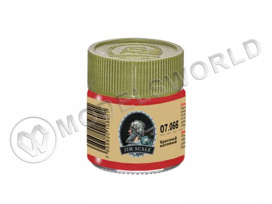 Спиртовая краска Jim Scale Красный матовый Flat Red, 10 мл