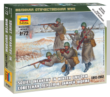Советская пехота в зимней форме 1941-1942. Масштаб 1:72