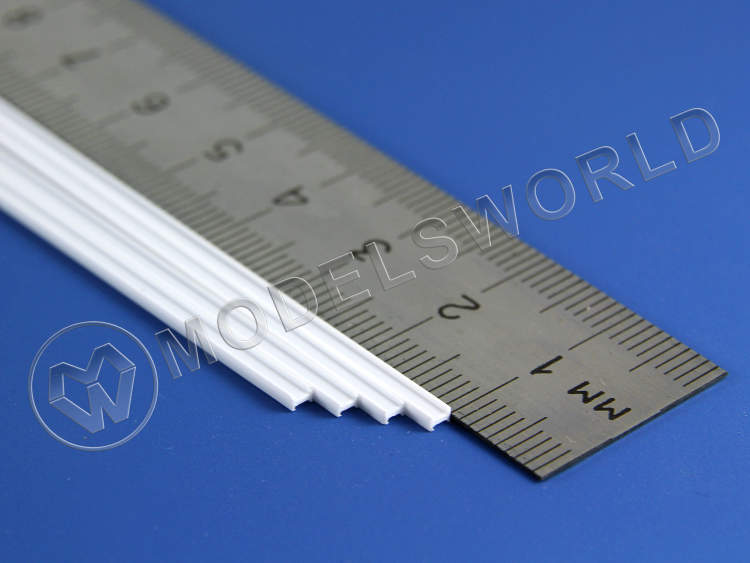 Двутавр пластиковый 2х1.3 мм, 4 шт - фото 1