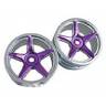Колесные диски 5 спиц, 26 мм, пурпурные, 2 шт