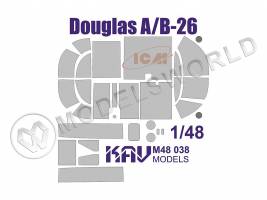 Окрасочная маска на самолет Douglas A/B-26, ICM. Масштаб 1:48