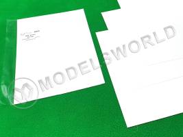 ПВХ белый лист 0.3 мм, 175х250 мм, 3 шт