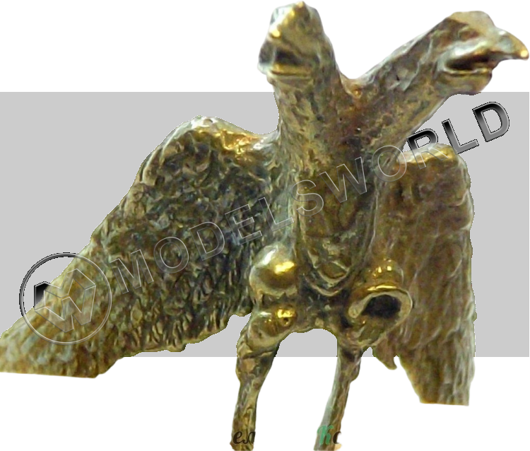 Двуглавый орел носовая фигура латунь - фото 1