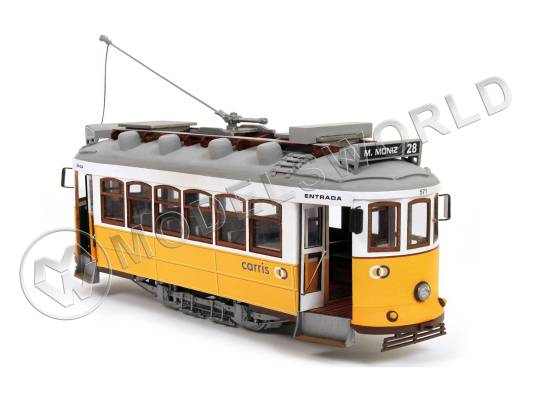 Набор для постройки модели трамвая LISBOA. Масштаб 1:24