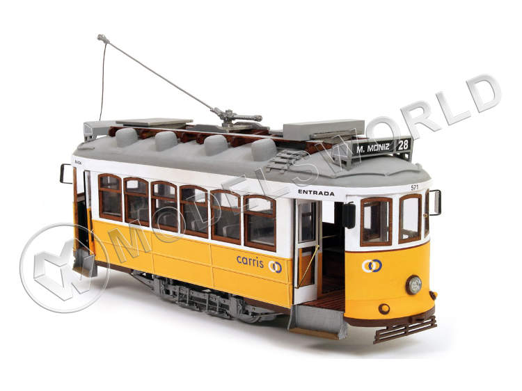 Набор для постройки модели трамвая LISBOA. Масштаб 1:24 - фото 1