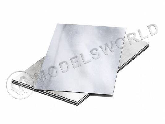 Алюминий 1.6 мм, лист 10х25 см, 1 шт