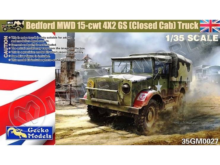 Склеиваемая пластиковая модель Автомобиль Bedford MWD 15-cwt 4x2 GS + МАСКИ. Масштаб 1:35 - фото 1