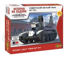 Склеиваемая пластиковая модель Советский лёгкий танк БТ-7М. Масштаб 1:100
