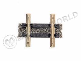 Рельс прямой 10 мм. Масштаб H0