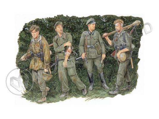 Фигуры Немецкие пехотинцы, Battle of the Hedgerows 1944. Масштаб 1:35