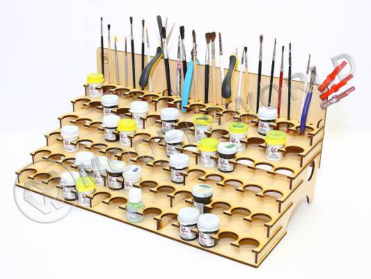 Органайзер под краску 30 мм. с отверстиями под кисточки